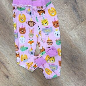 Little Sleepies Animal Print Kids Pajamas - Pink